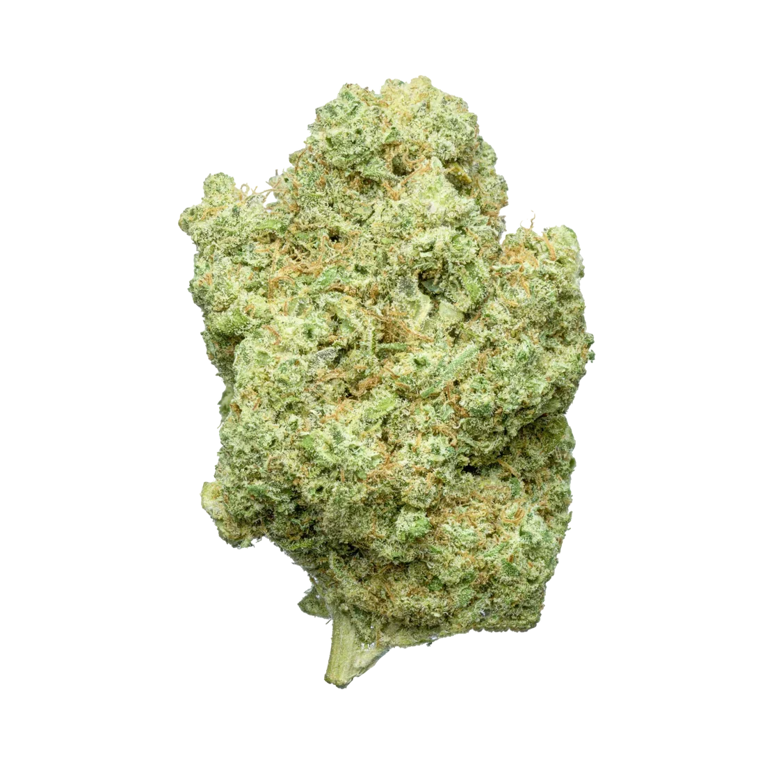 Secret Nature Sweet Cake CBD flower with dense green buds and frosty trichomes against a neutral background.
