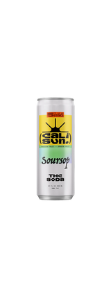 Cali Sun Soursop 12oz can — 5mg THC soda, Passion Fruit + Dragon Fruit