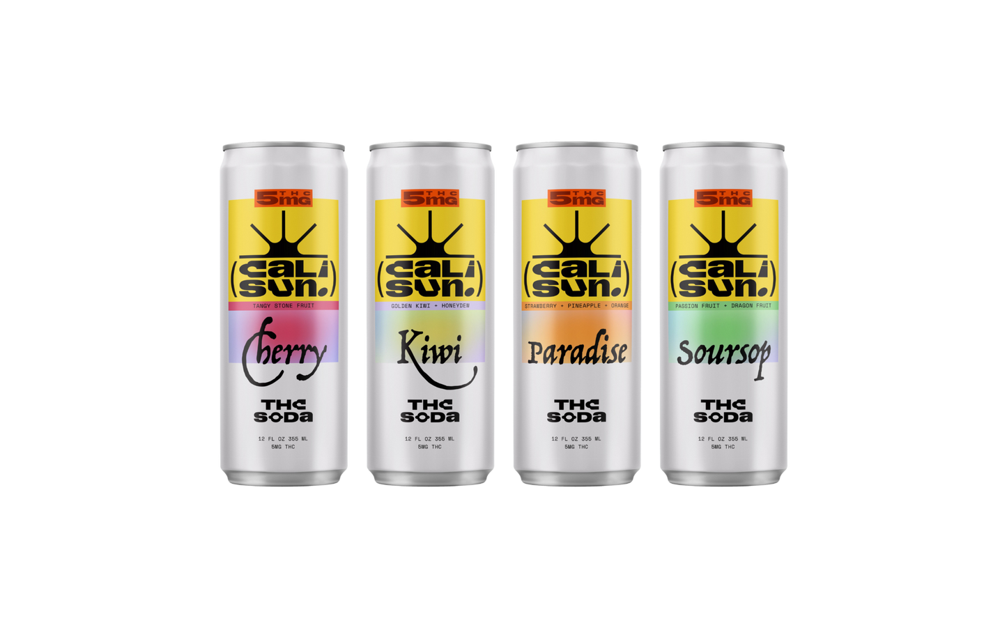 Cali Sun Future Soda 6-Pack — 5mg THC hemp soda