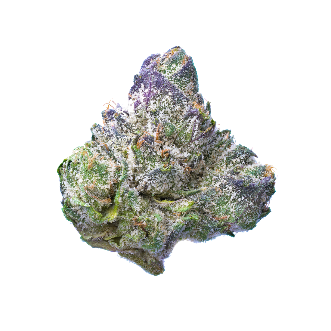 Close‑up of Secret Nature Blood Diamond THCA cannabis flower buds showing dense, crystal‑covered nugs and packaging.