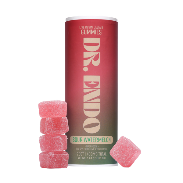 Sour Watermelon - Delta 9 THC Gummies - Dr. Endo – Secret Nature