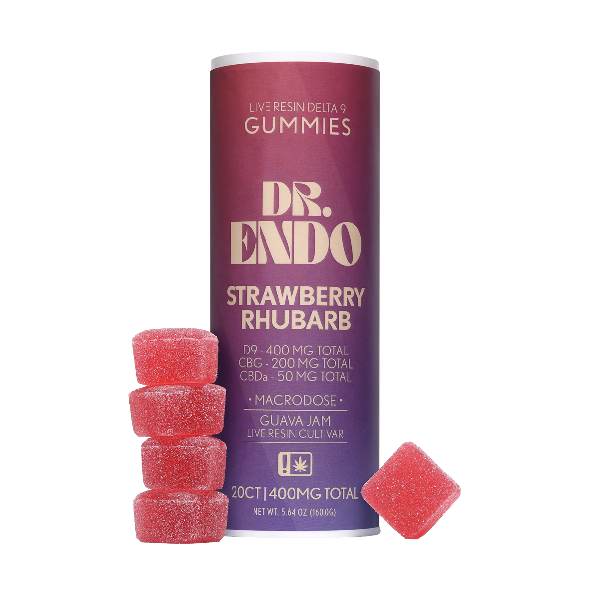 Strawberry Rhubarb Boost THC Gummies