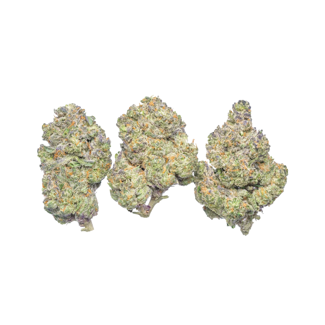 Close‑up of Secret Nature Blood Diamond THCA cannabis flower buds showing dense, crystal‑covered nugs and packaging.