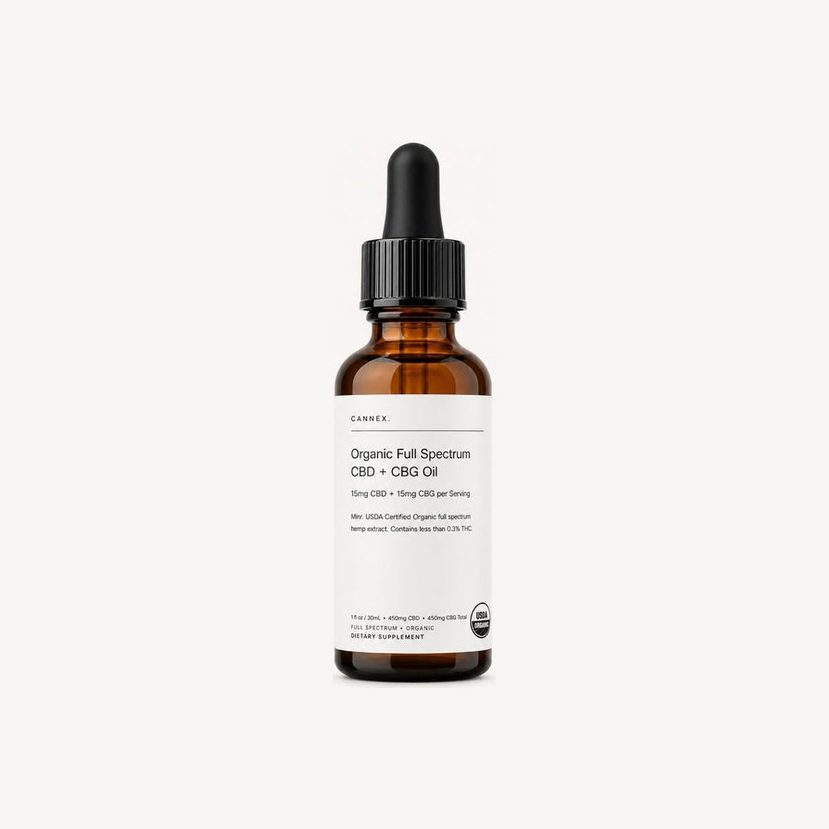 Cannex Organic CBG + CBD Tincture