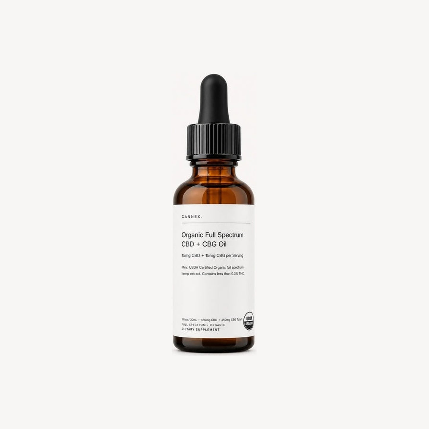 Cannex Organic CBG + CBD Tincture