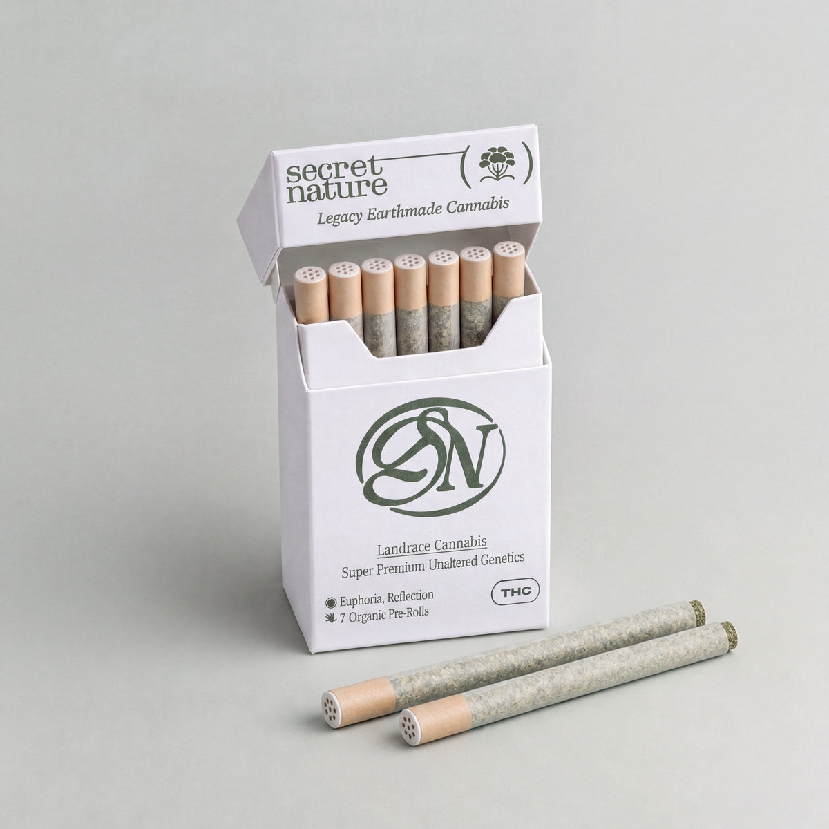 Secret Nature 7-pack with ceramic-tipped THCA pre-rolls