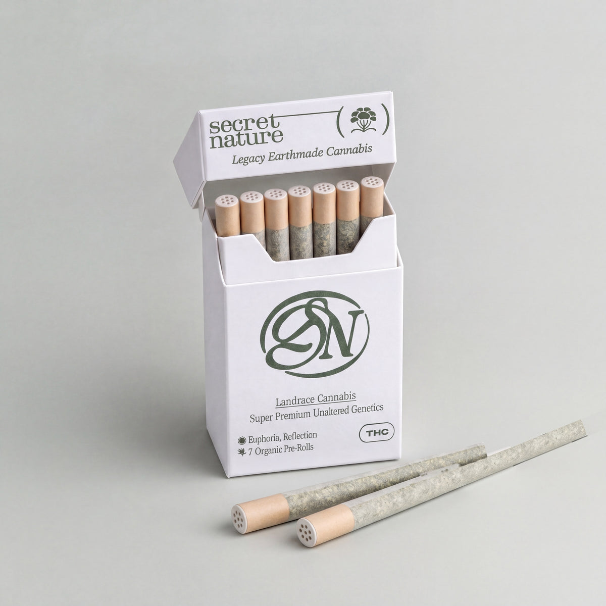 Secret Nature 7-pack with ceramic-tipped THCA pre-rolls