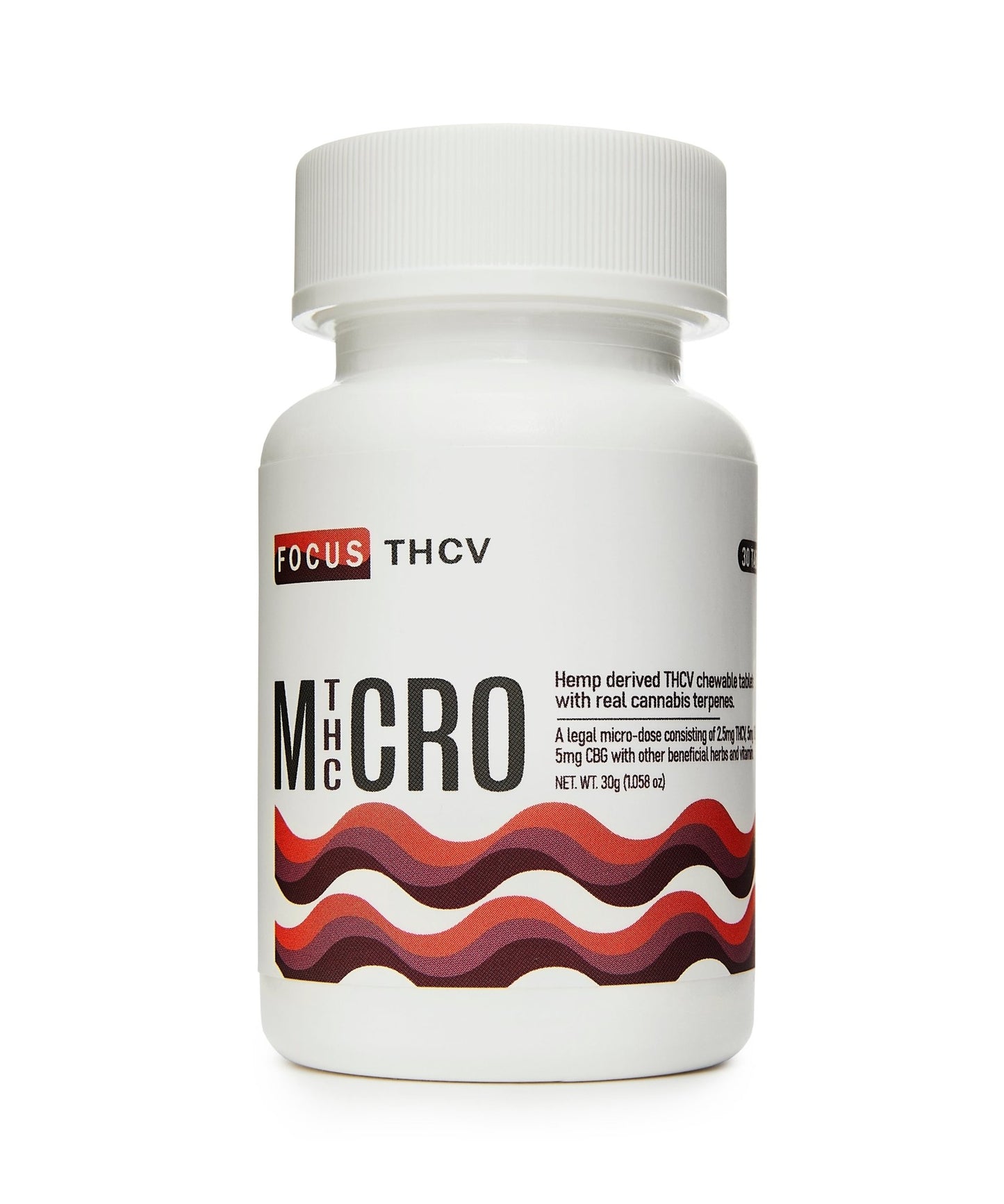 THCV microdose tablets packaging front